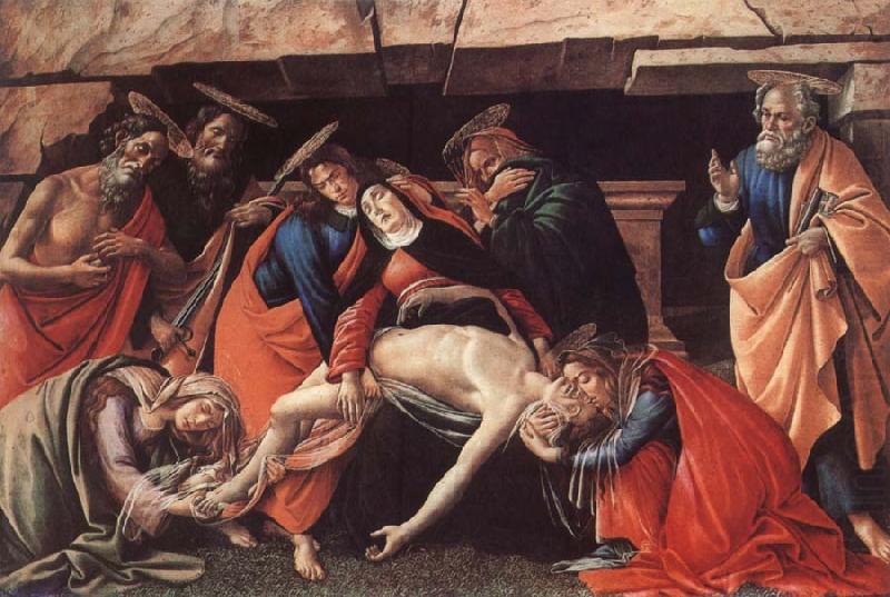 Lamentation over the Dead Christ with Saints, Sandro Botticelli